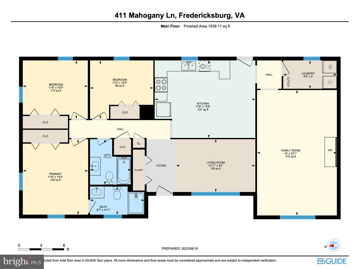 411 MAHOGANY LN, FREDERICKSBURG, Virginia 22408, 3 Bedrooms Bedrooms, ,2 BathroomsBathrooms,Residential,For sale,411 MAHOGANY LN,VASP2028430 MLS # VASP2028430