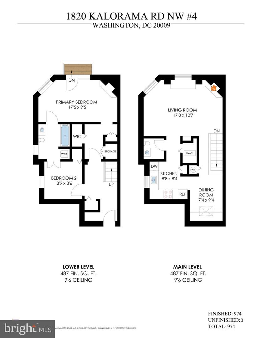 1820 KALORAMA RD NW #4, WASHINGTON, District Of Columbia 20009, 2 Bedrooms Bedrooms, ,1 BathroomBathrooms,Residential,For sale,1820 KALORAMA RD NW #4,DCDC2168388 MLS # DCDC2168388