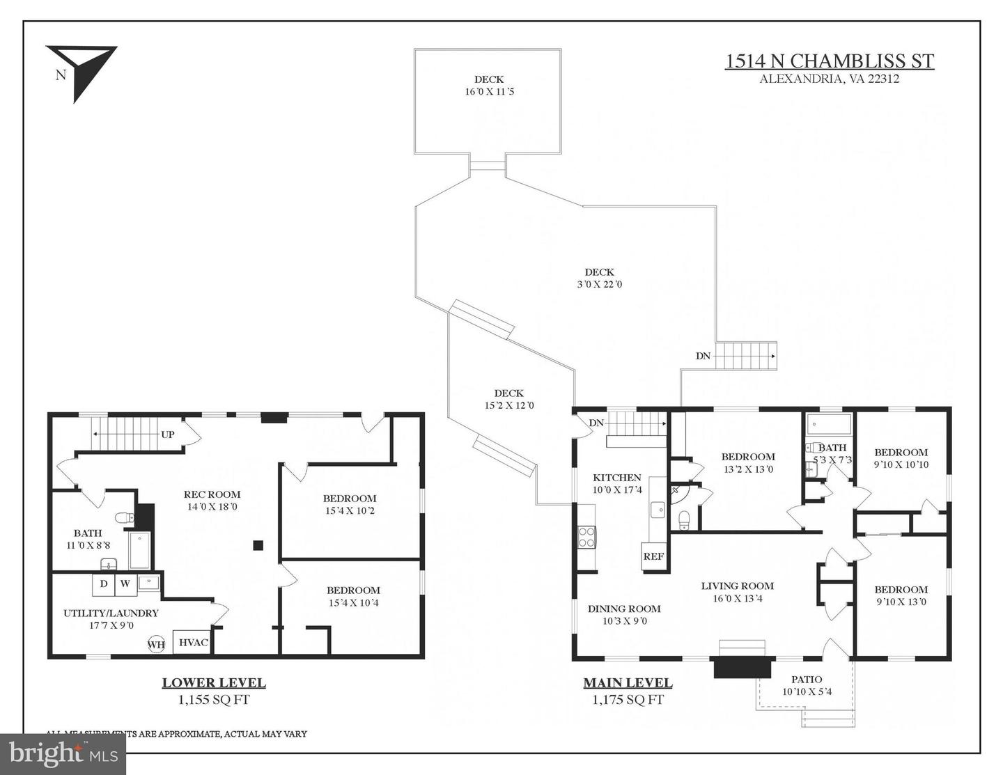 1514 N CHAMBLISS ST, ALEXANDRIA, Virginia 22312, 5 Bedrooms Bedrooms, ,2 BathroomsBathrooms,Residential,For sale,1514 N CHAMBLISS ST,VAAX2039442 MLS # VAAX2039442