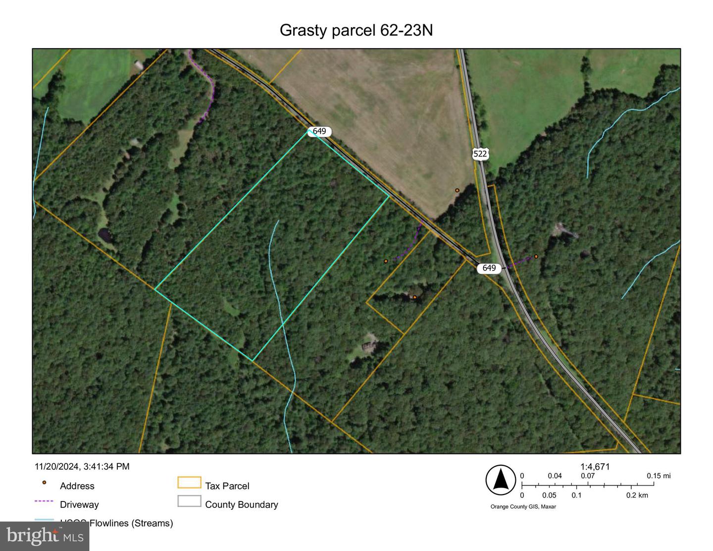 0 GRASTY LN, ORANGE, Virginia 22960, ,Land,For sale,0 GRASTY LN,VAOR2008388 MLS # VAOR2008388