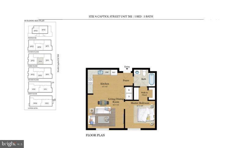 1532 NORTH CAPITOL ST NW #302, WASHINGTON, District Of Columbia 20002, 1 Bedroom Bedrooms, ,1 BathroomBathrooms,Residential,For sale,1532 NORTH CAPITOL ST NW #302,DCDC2169548 MLS # DCDC2169548