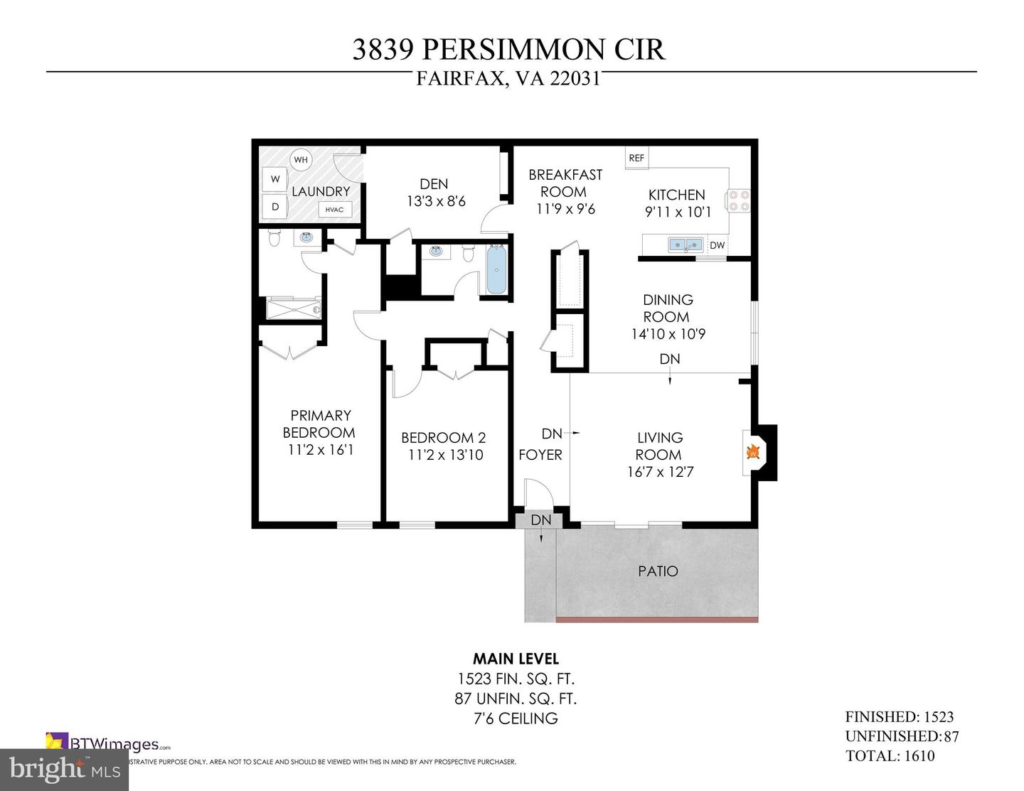 3839 PERSIMMON CIR, FAIRFAX, Virginia 22031, 2 Bedrooms Bedrooms, ,2 BathroomsBathrooms,Residential,For sale,3839 PERSIMMON CIR,VAFX2211240 MLS # VAFX2211240