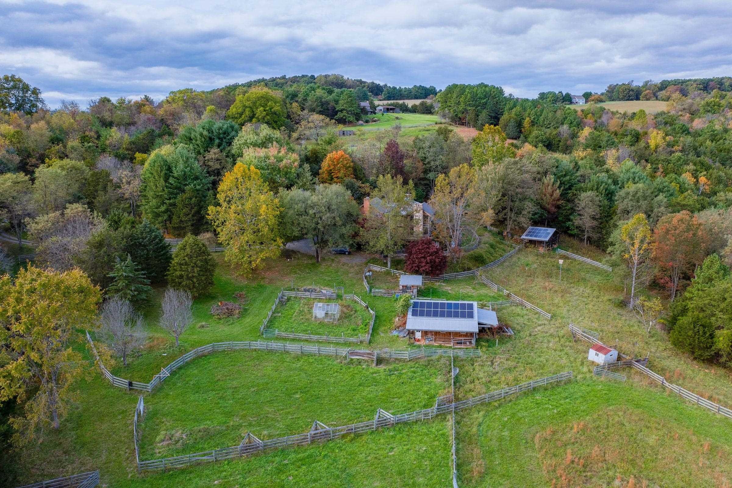 Fenced pastures invite horses, or the 4-leggeds of your choosing.