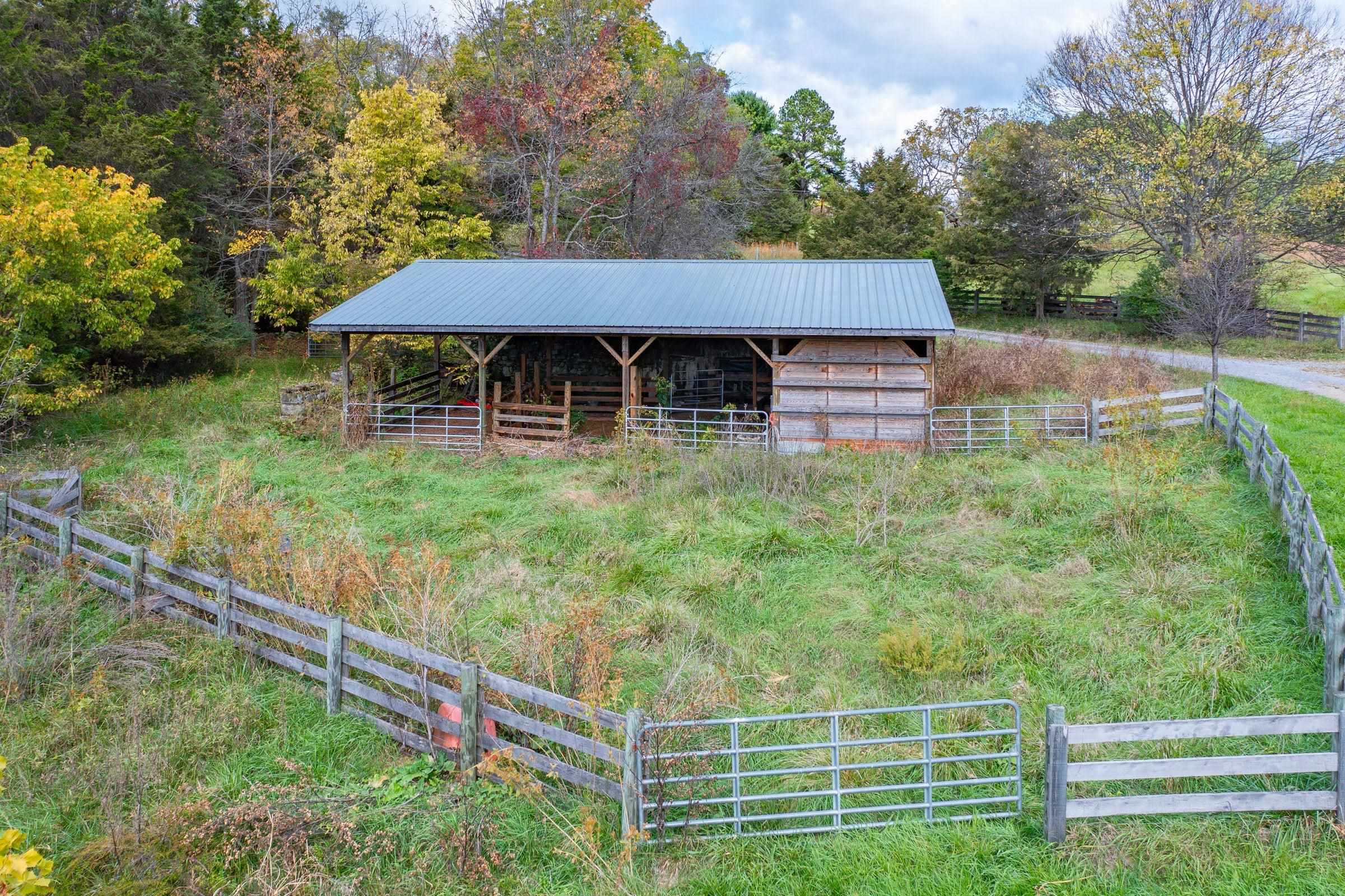 Run in for horses or other four-leggeds.