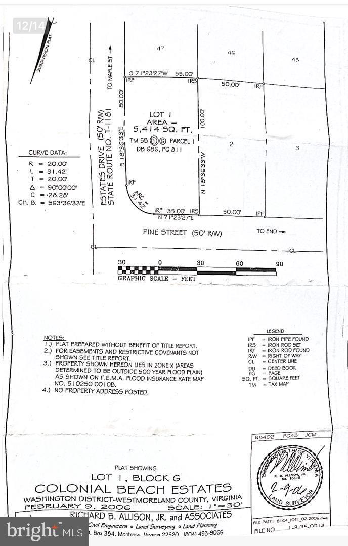 LOTS 1 & 2 ESTATE DRIVE, COLONIAL BEACH, Virginia 22443, ,Land,For sale,LOTS 1 & 2 ESTATE DRIVE,VAWE2006202 MLS # VAWE2006202