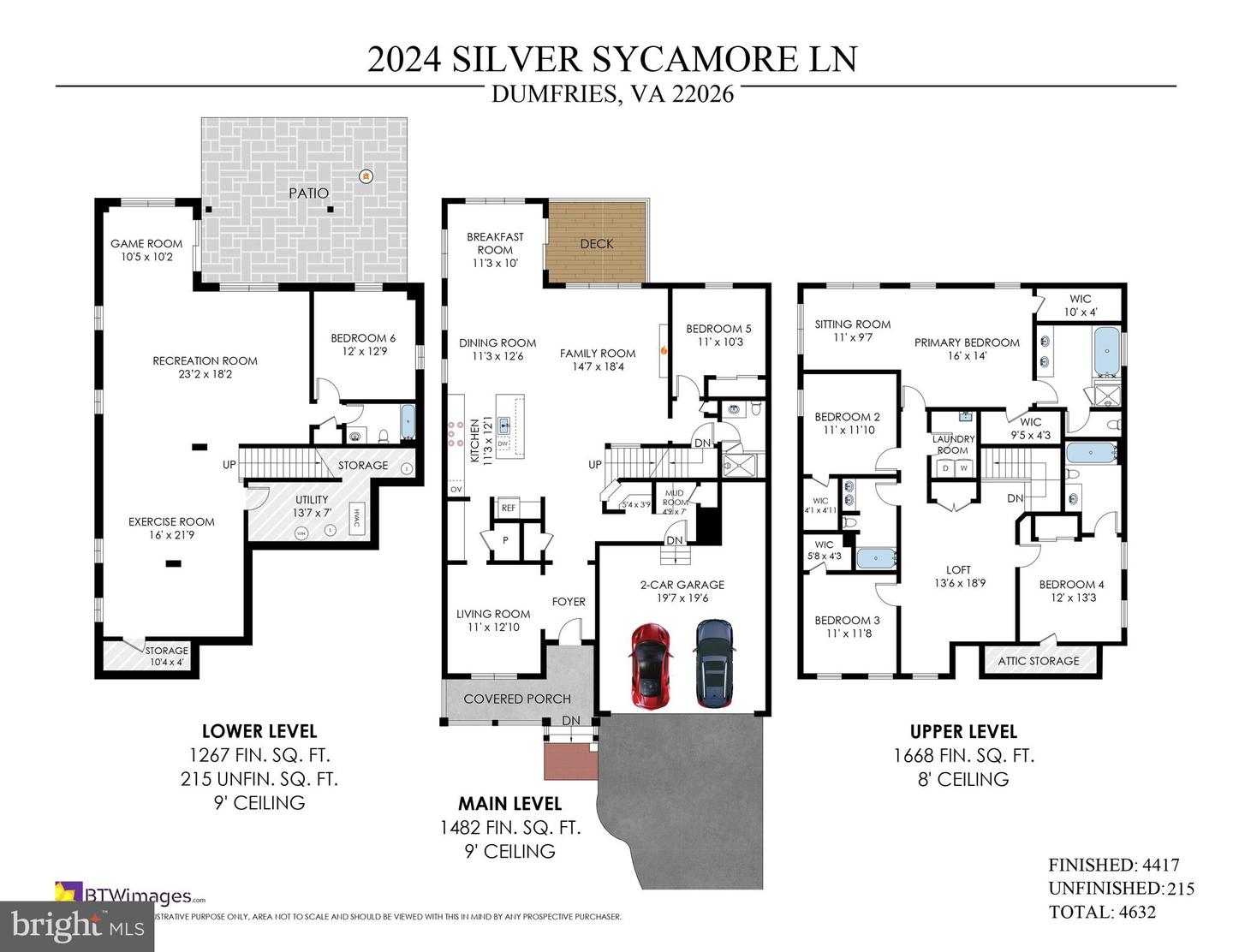 2024 SILVER SYCAMORE LN, DUMFRIES, Virginia 22026, 6 Bedrooms Bedrooms, ,5 BathroomsBathrooms,Residential,For sale,2024 SILVER SYCAMORE LN,VAPW2084418 MLS # VAPW2084418