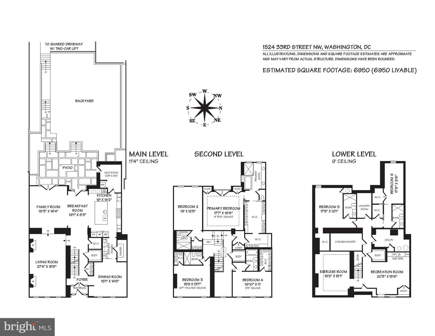 1524 33RD ST NW, WASHINGTON, District Of Columbia 20007, 6 Bedrooms Bedrooms, ,6 BathroomsBathrooms,Residential,For sale,1524 33RD ST NW,DCDC2168684 MLS # DCDC2168684