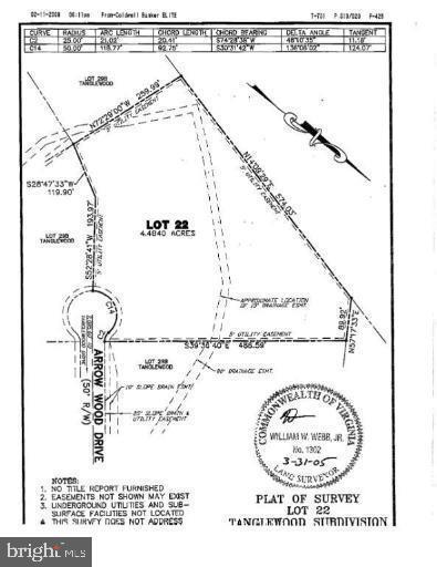 7216 ARROW WOOD DR, FREDERICKSBURG, Virginia 22408, ,Land,For sale,7216 ARROW WOOD DR,VASP2029614 MLS # VASP2029614