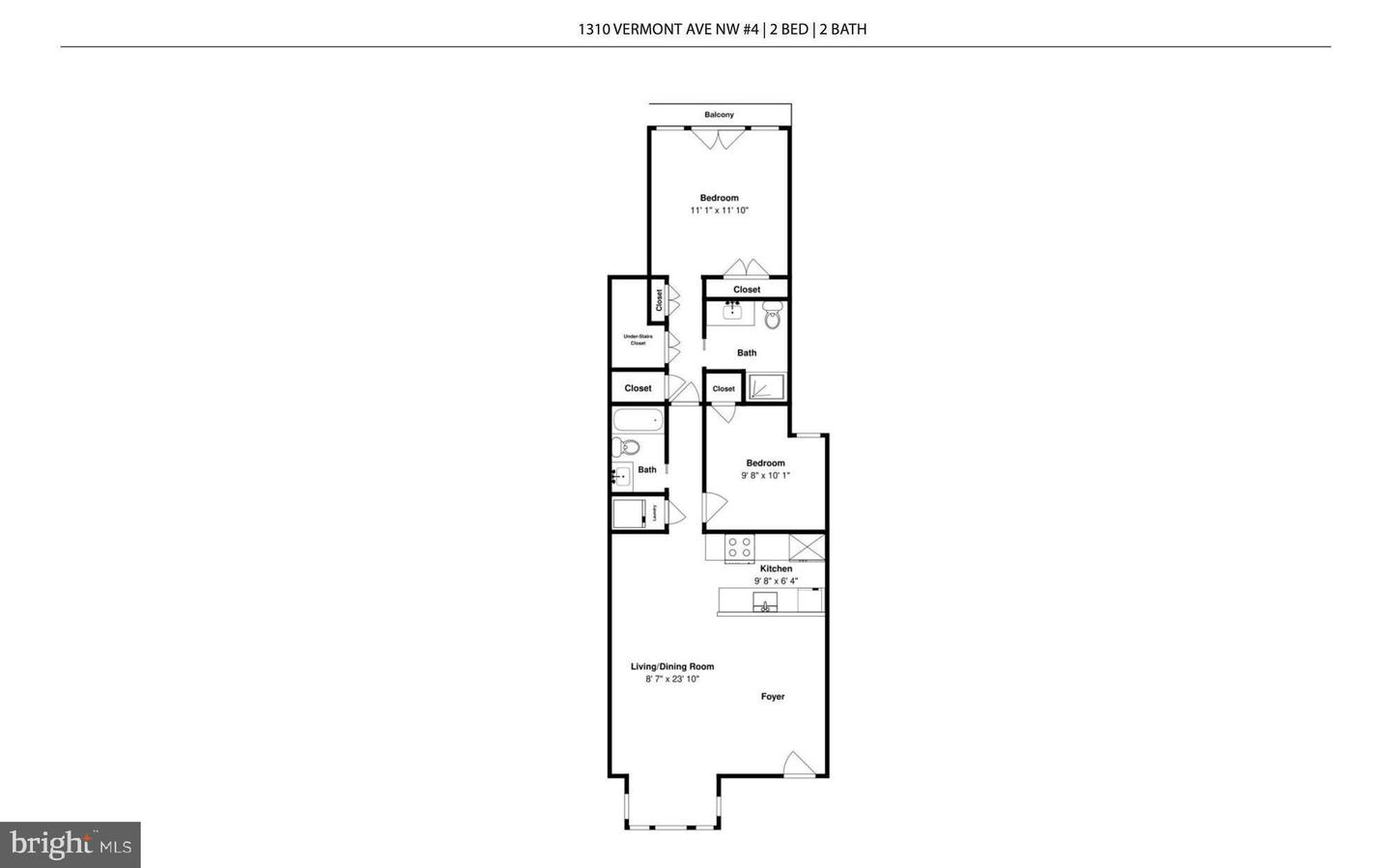 1310 VERMONT AVE NW #4, WASHINGTON, District Of Columbia 20005, 2 Bedrooms Bedrooms, ,2 BathroomsBathrooms,Residential,For sale,1310 VERMONT AVE NW #4,DCDC2171898 MLS # DCDC2171898