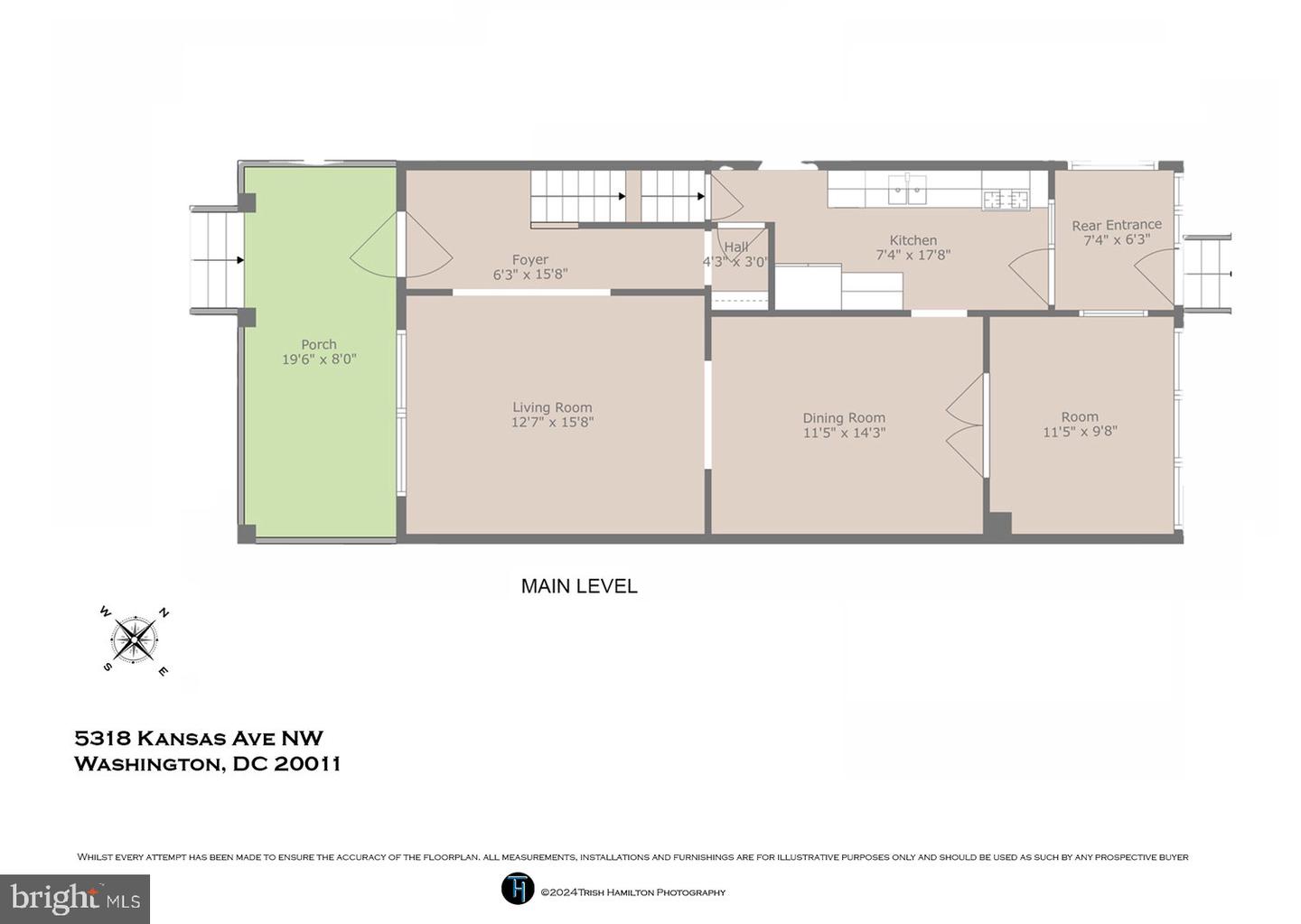 5318 KANSAS AVE NW, WASHINGTON, District Of Columbia 20011, 4 Bedrooms Bedrooms, ,1 BathroomBathrooms,Residential,For sale,5318 KANSAS AVE NW,DCDC2170194 MLS # DCDC2170194