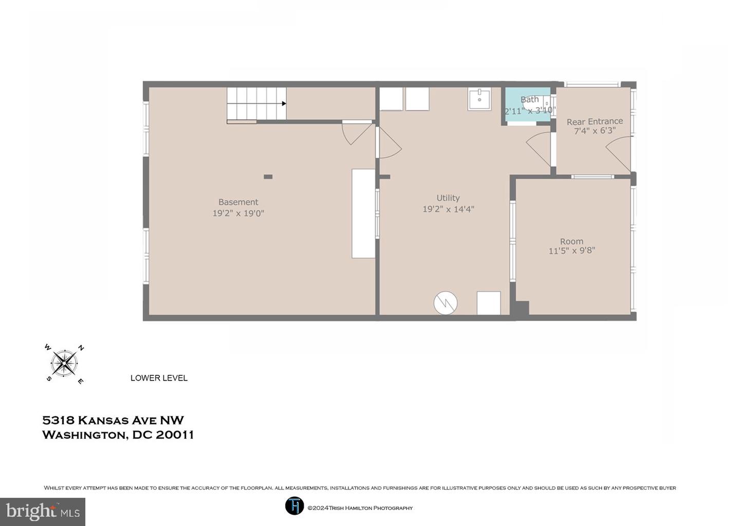 5318 KANSAS AVE NW, WASHINGTON, District Of Columbia 20011, 4 Bedrooms Bedrooms, ,1 BathroomBathrooms,Residential,For sale,5318 KANSAS AVE NW,DCDC2170194 MLS # DCDC2170194