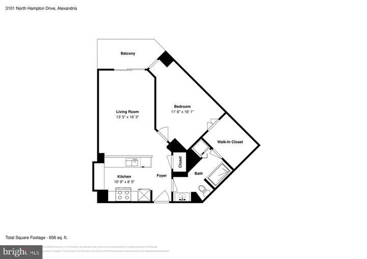 3101 N HAMPTON DR #313, ALEXANDRIA, Virginia 22302, 1 Bedroom Bedrooms, ,1 BathroomBathrooms,Residential,For sale,3101 N HAMPTON DR #313,VAAX2040076 MLS # VAAX2040076