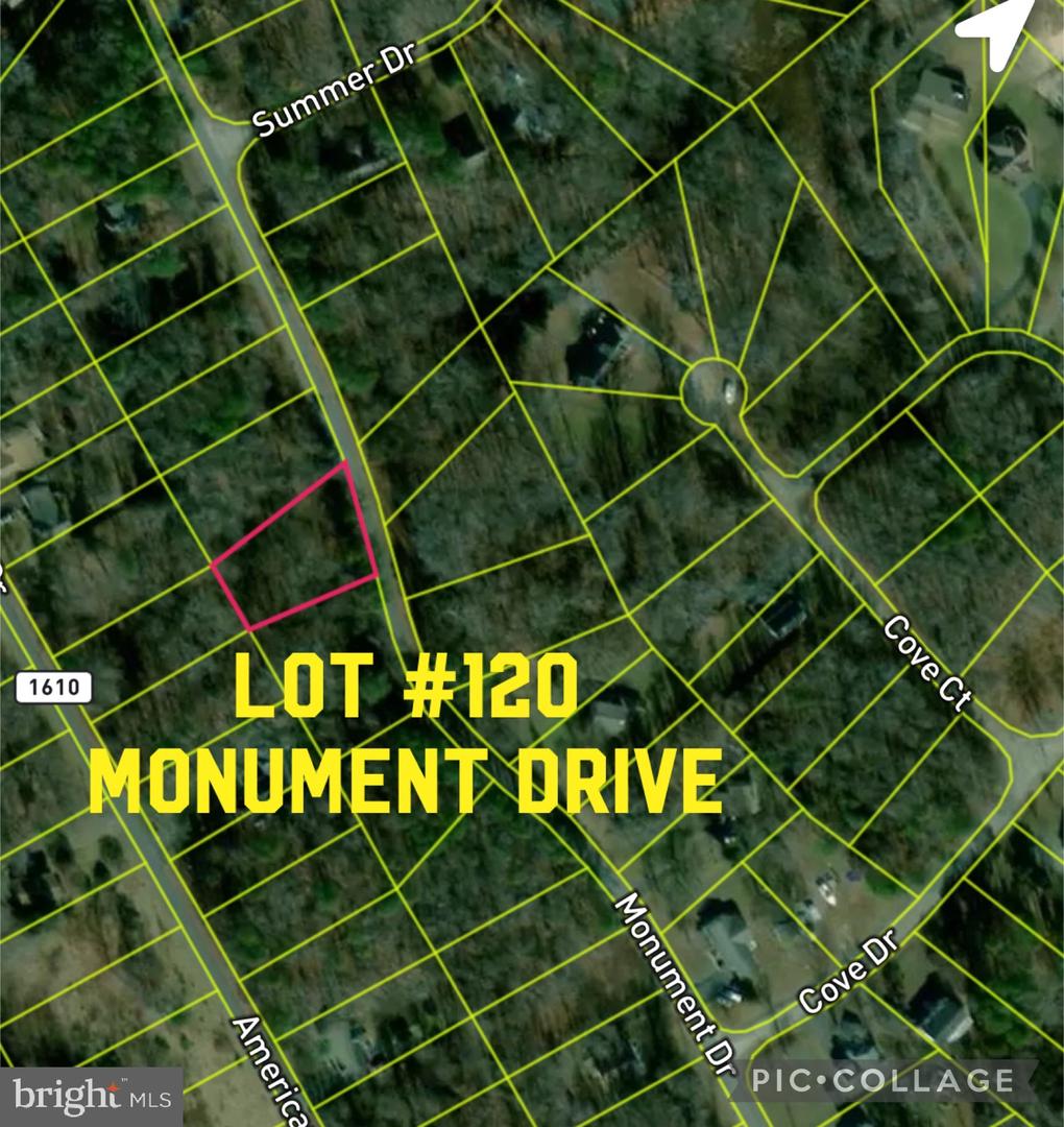 LOT #120 MONUMENT DRIVE, MONTROSS, Virginia 22520, ,Land,For sale,LOT #120 MONUMENT DRIVE,VAWE2008020 MLS # VAWE2008020