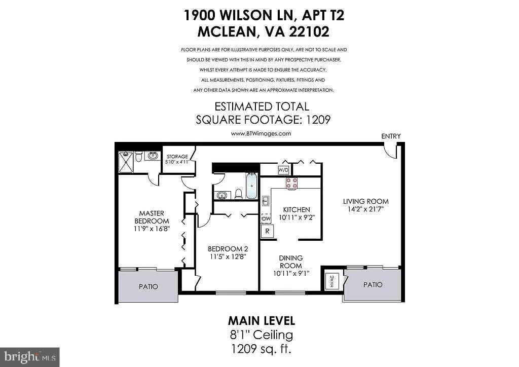 1900 WILSON LN #T2, MCLEAN, Virginia 22102, 2 Bedrooms Bedrooms, ,2 BathroomsBathrooms,Residential,For sale,1900 WILSON LN #T2,VAFX2216870 MLS # VAFX2216870