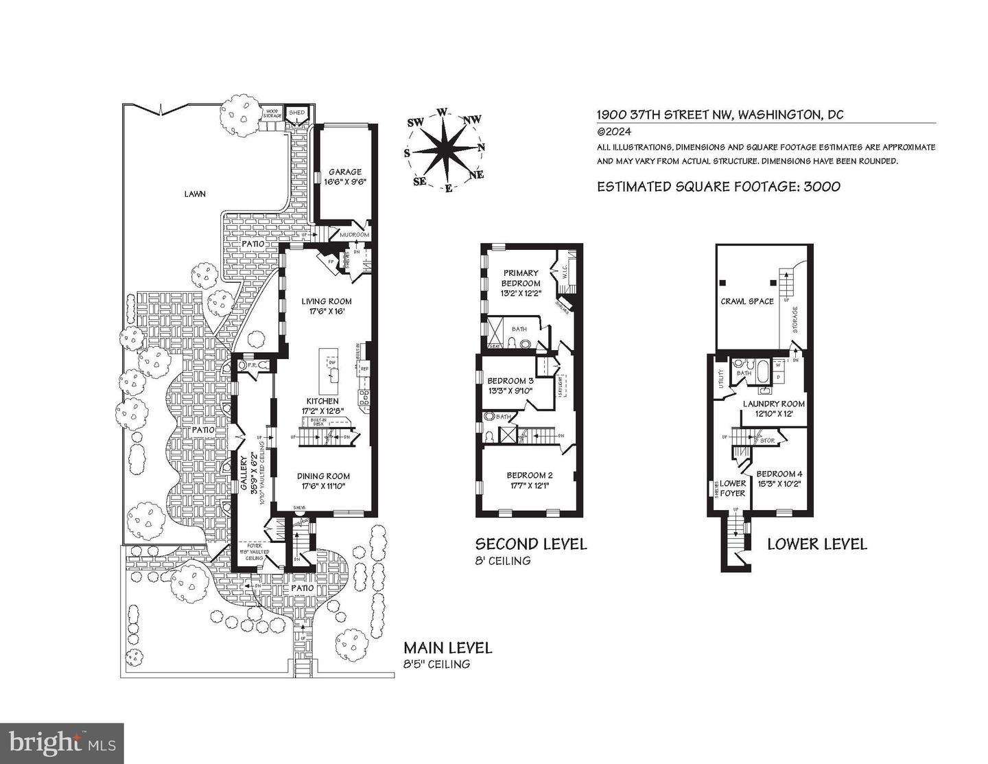 1900 37TH ST NW, WASHINGTON, District Of Columbia 20007, 4 Bedrooms Bedrooms, ,3 BathroomsBathrooms,Residential,For sale,1900 37TH ST NW,DCDC2172178 MLS # DCDC2172178