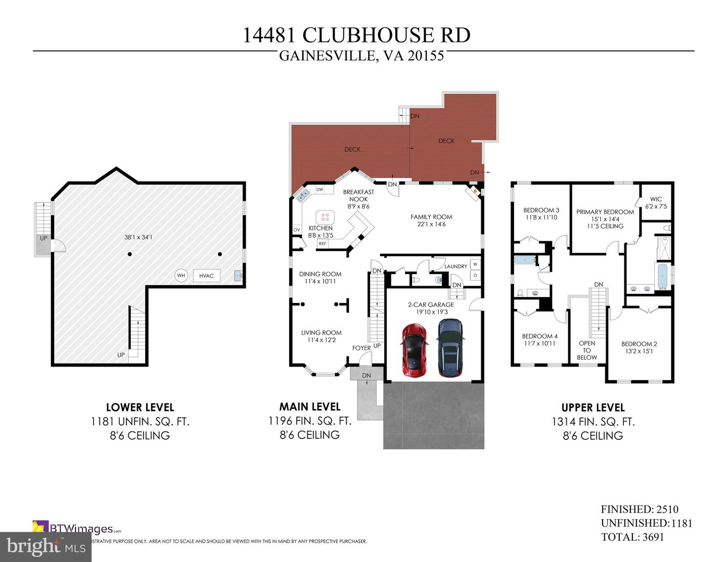 14481 CLUBHOUSE RD, GAINESVILLE, Virginia 20155, 4 Bedrooms Bedrooms, ,2 BathroomsBathrooms,Residential,For sale,14481 CLUBHOUSE RD,VAPW2085150 MLS # VAPW2085150