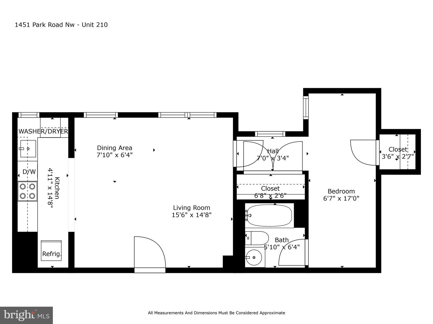 1451 PARK RD NW #210, WASHINGTON, District Of Columbia 20010, 1 Bedroom Bedrooms, ,1 BathroomBathrooms,Residential,For sale,1451 PARK RD NW #210,DCDC2172240 MLS # DCDC2172240