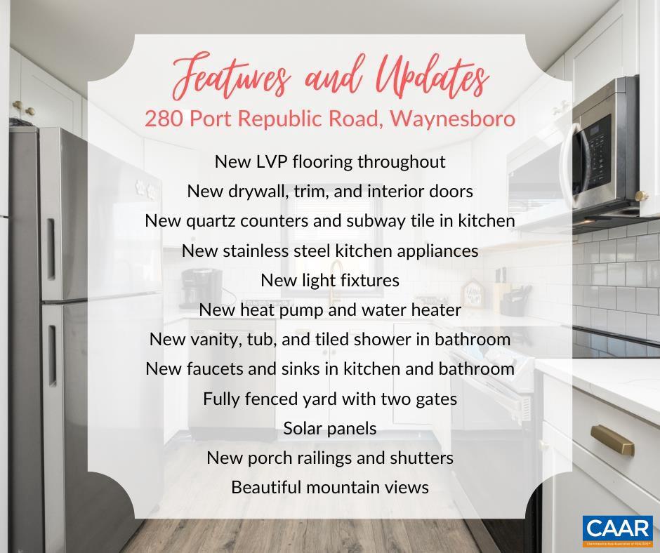 280 PORT REPUBLIC RD, WAYNESBORO, Virginia 22980, 3 Bedrooms Bedrooms, ,1 BathroomBathrooms,Residential,For sale,280 PORT REPUBLIC RD,660130 MLS # 660130