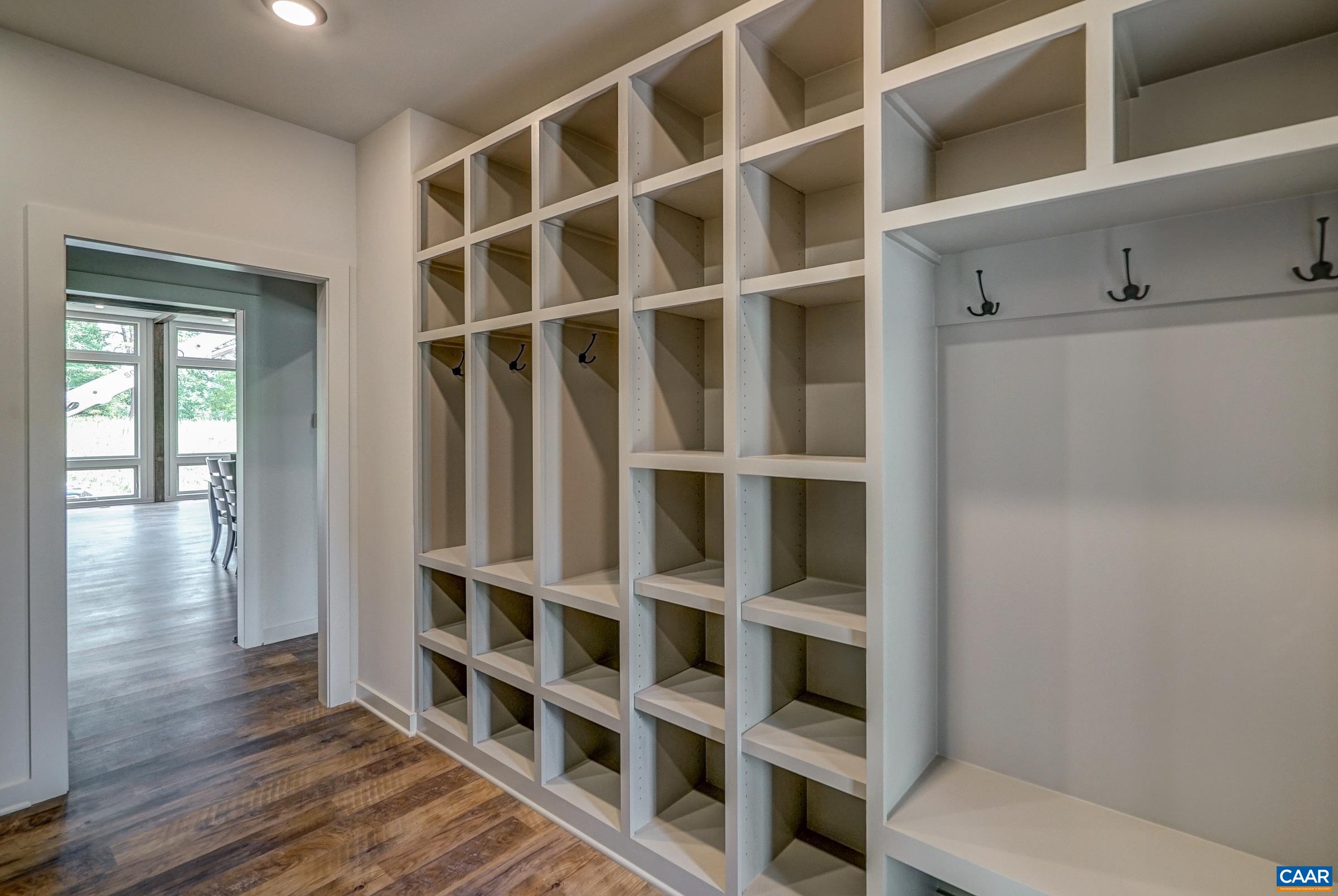 So much mudroom storage!