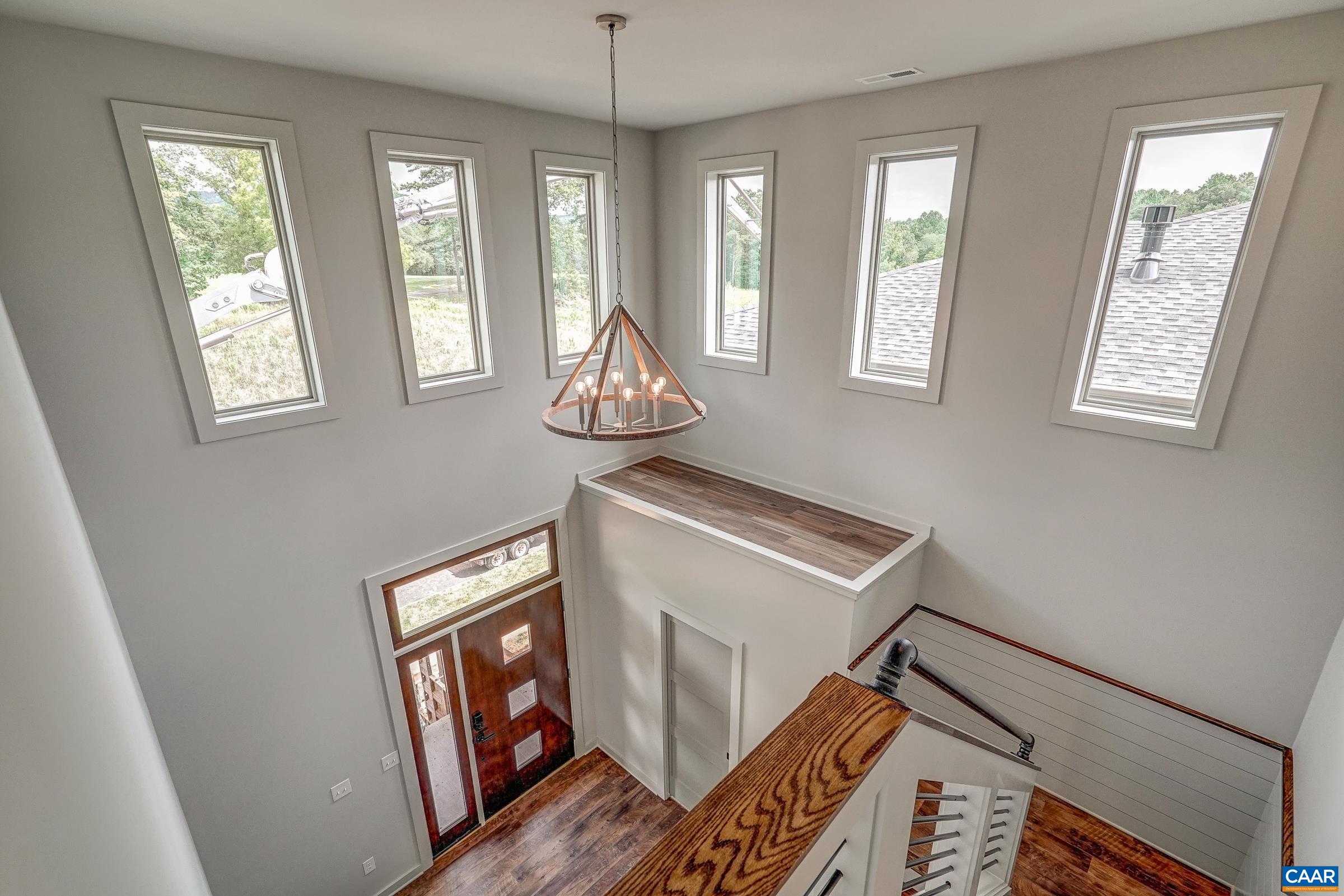 View of the foyer from above.