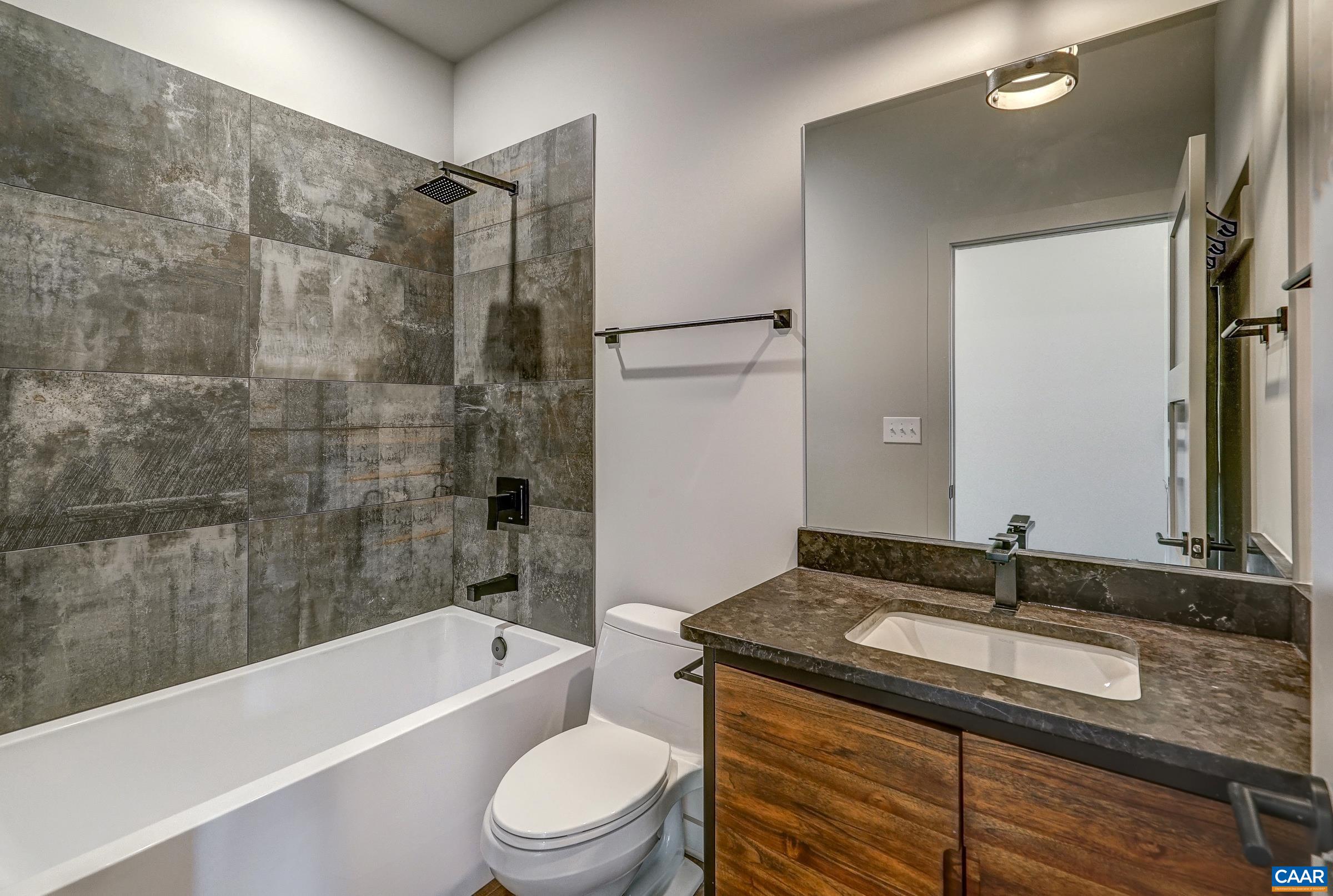 Full hall bathroom on second floor with tub/shower.