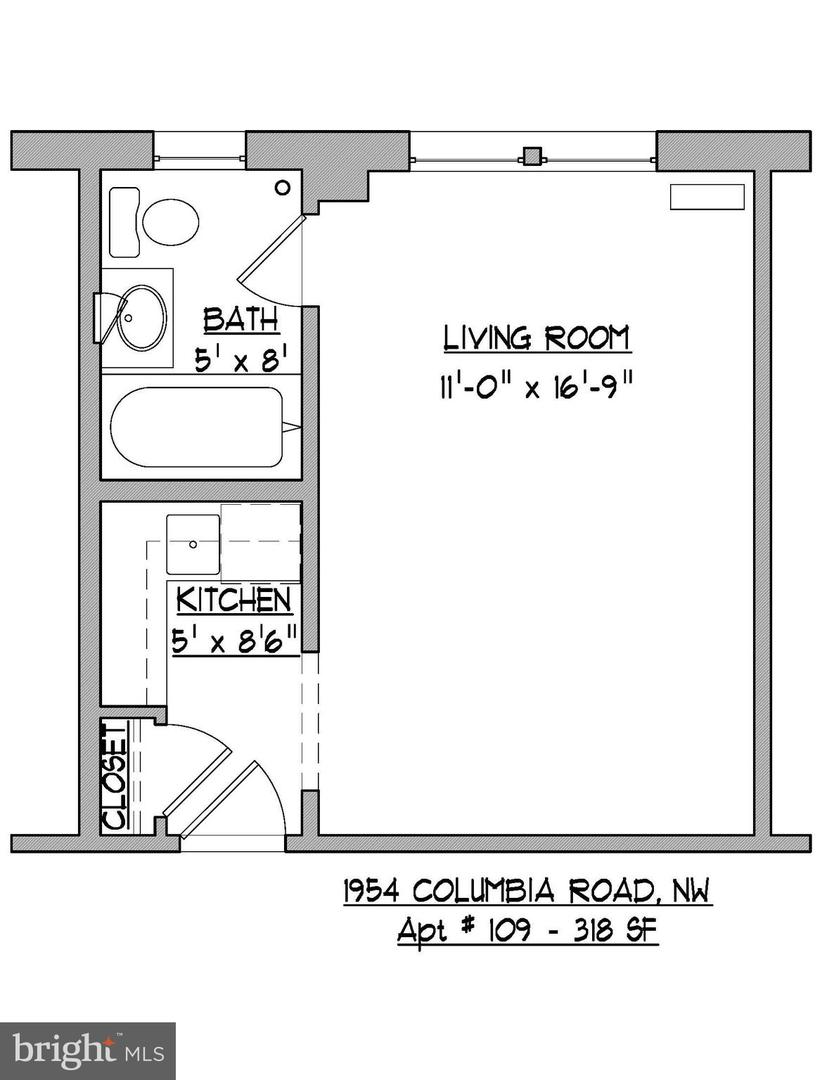 1954 COLUMBIA RD NW #109, WASHINGTON, District Of Columbia 20009, ,1 BathroomBathrooms,Residential,For sale,1954 COLUMBIA RD NW #109,DCDC2175454 MLS # DCDC2175454