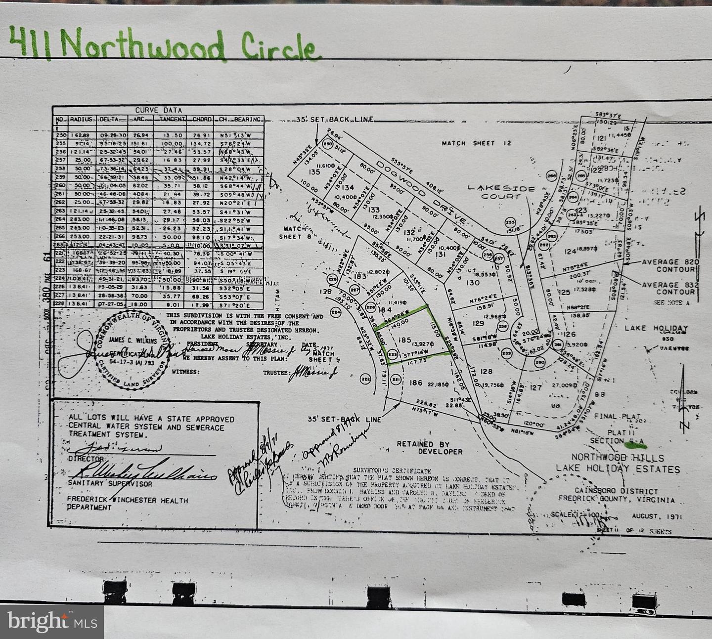 411 NORTHWOOD CIRCLE, CROSS JUNCTION, Virginia 22625, ,Land,For sale,411 NORTHWOOD CIRCLE,VAFV2023838 MLS # VAFV2023838