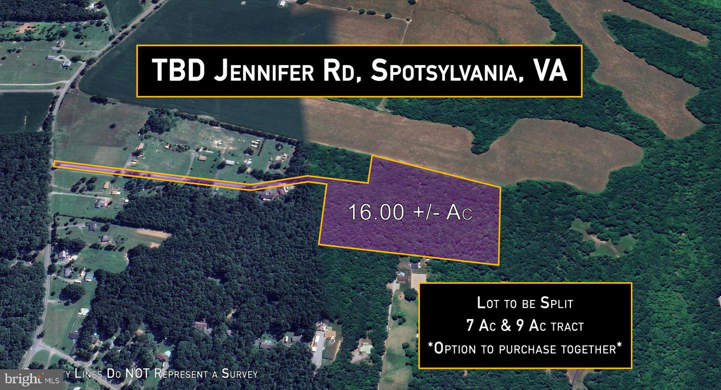 TBD -1 JENNIFER ROAD, SPOTSYLVANIA, Virginia 22551, ,Land,For sale,TBD -1 JENNIFER ROAD,VASP2027764 MLS # VASP2027764