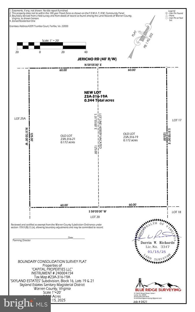 JERICHO RD, LINDEN, Virginia 22642, ,Land,For sale,JERICHO RD,VAWR2010276 MLS # VAWR2010276