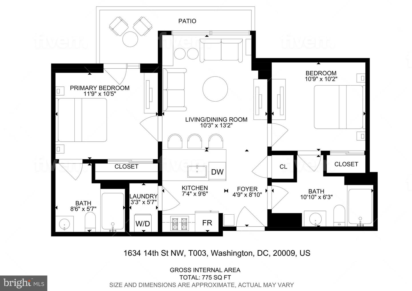 1634 14TH ST NW #T003, WASHINGTON, District Of Columbia 20009, 2 Bedrooms Bedrooms, ,2 BathroomsBathrooms,Residential,For sale,1634 14TH ST NW #T003,DCDC2176988 MLS # DCDC2176988