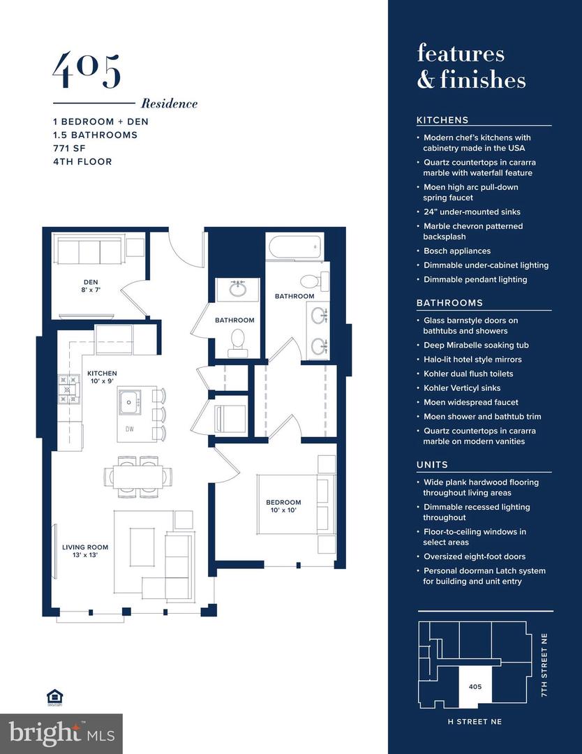 646 H ST NE #405, WASHINGTON, District Of Columbia 20002, 1 Bedroom Bedrooms, ,1 BathroomBathrooms,Residential,For sale,646 H ST NE #405,DCDC2176062 MLS # DCDC2176062