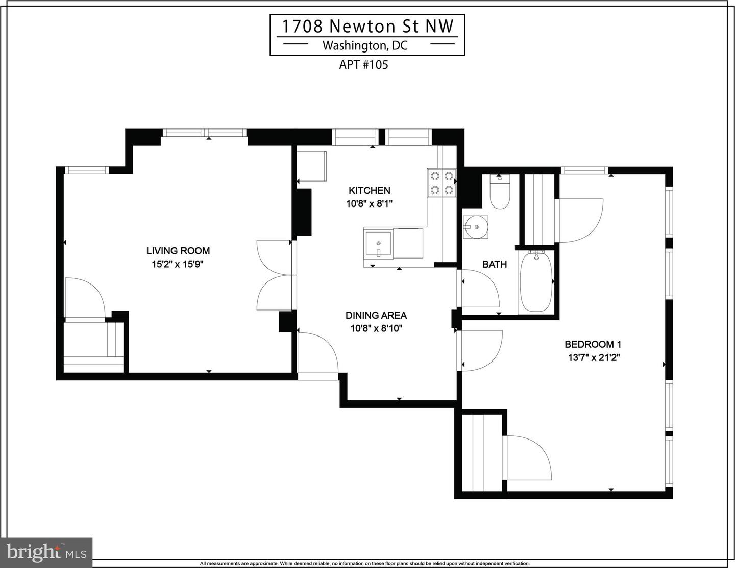 1708 NEWTON ST NW #105, WASHINGTON, District Of Columbia 20010, 1 Bedroom Bedrooms, ,1 BathroomBathrooms,Residential,For sale,1708 NEWTON ST NW #105,DCDC2184148 MLS # DCDC2184148