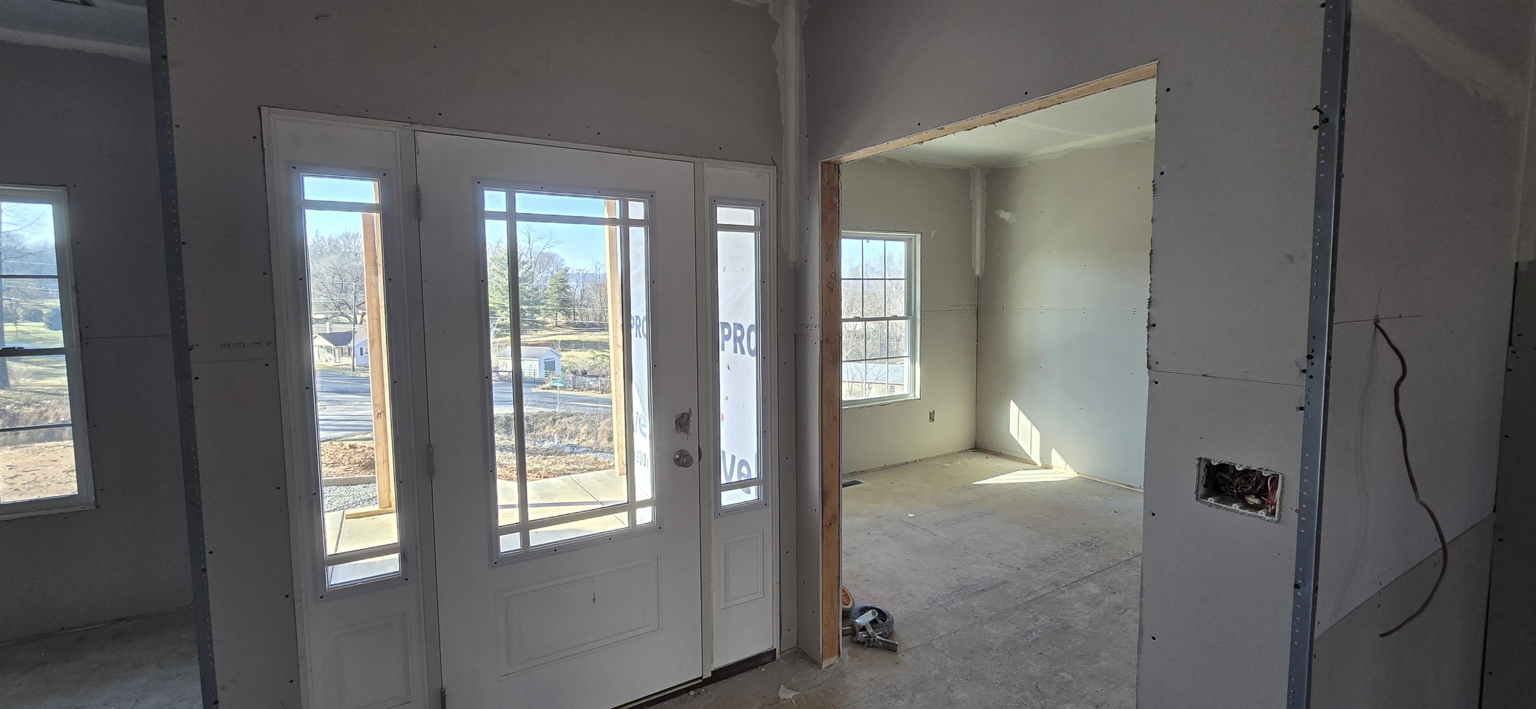 Foyer View to Show Home Office