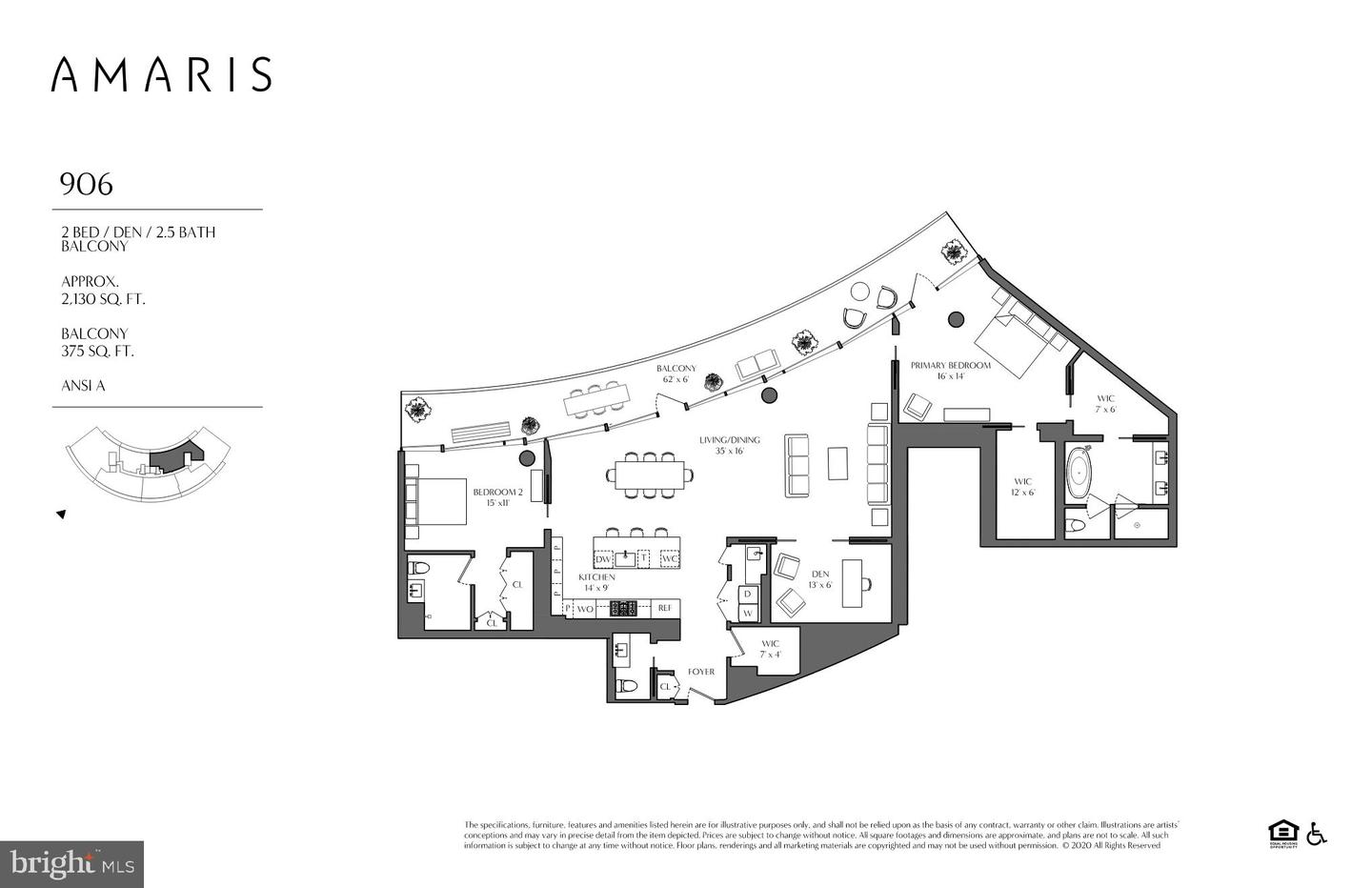 601 WHARF ST SW #906, WASHINGTON, District Of Columbia 20024, 2 Bedrooms Bedrooms, ,2 BathroomsBathrooms,Residential,For sale,601 WHARF ST SW #906,DCDC2099562 MLS # DCDC2099562