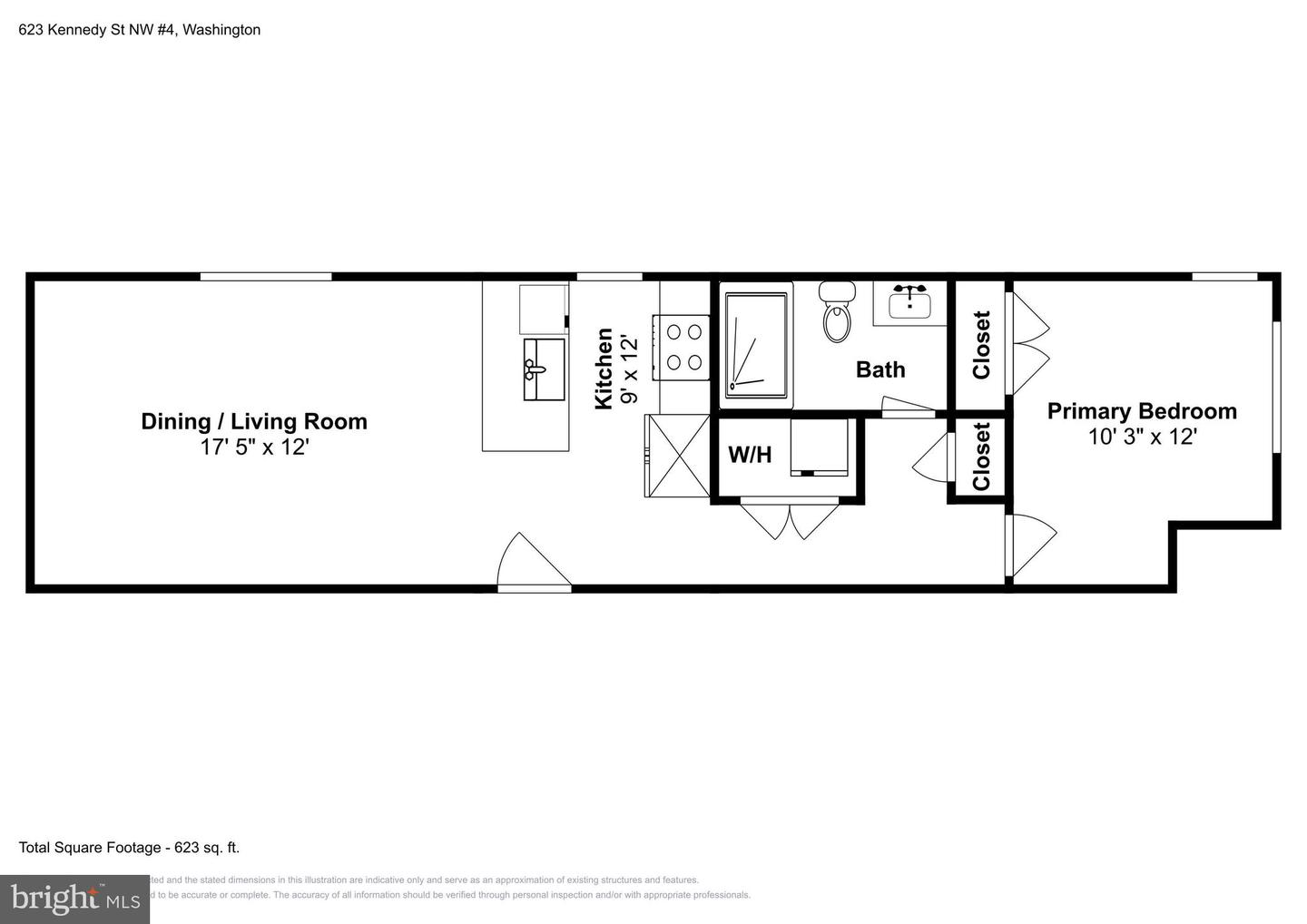 623 KENNEDY ST NW #4, WASHINGTON, District Of Columbia 20011, 1 Bedroom Bedrooms, ,1 BathroomBathrooms,Residential,For sale,623 KENNEDY ST NW #4,DCDC2146868 MLS # DCDC2146868