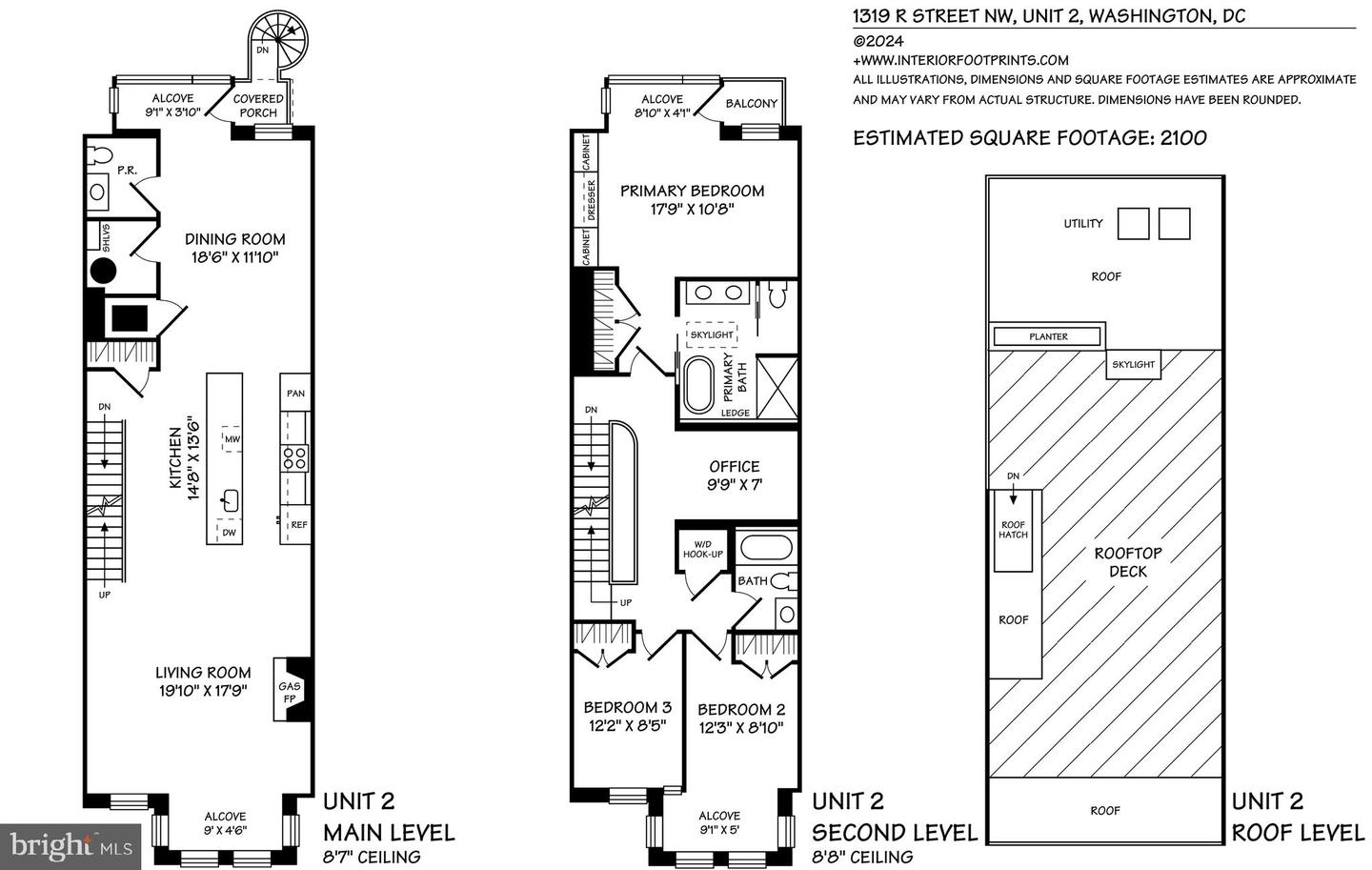 1319 R ST NW #UNIT 2, WASHINGTON, District Of Columbia 20009, 3 Bedrooms Bedrooms, ,2 BathroomsBathrooms,Residential,For sale,1319 R ST NW #UNIT 2,DCDC2185116 MLS # DCDC2185116