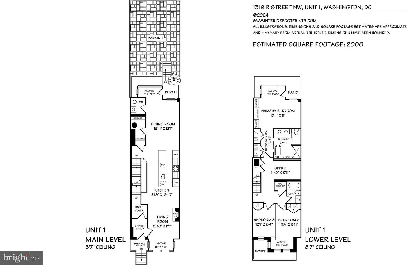 1319 R ST NW #UNIT 1, WASHINGTON, District Of Columbia 20009, 3 Bedrooms Bedrooms, ,2 BathroomsBathrooms,Residential,For sale,1319 R ST NW #UNIT 1,DCDC2185150 MLS # DCDC2185150