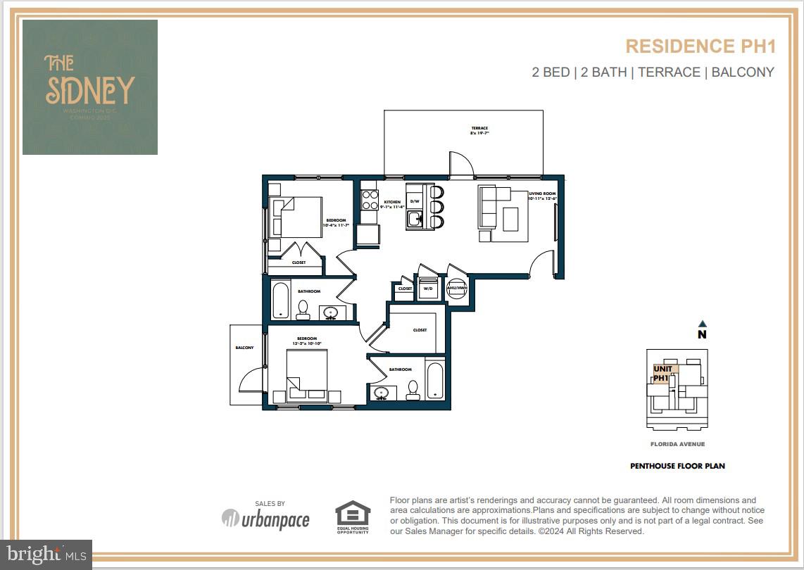 1124 FLORIDA NE #PH1, WASHINGTON, District Of Columbia 20002, 2 Bedrooms Bedrooms, ,2 BathroomsBathrooms,Residential,For sale,1124 FLORIDA NE #PH1,DCDC2185836 MLS # DCDC2185836