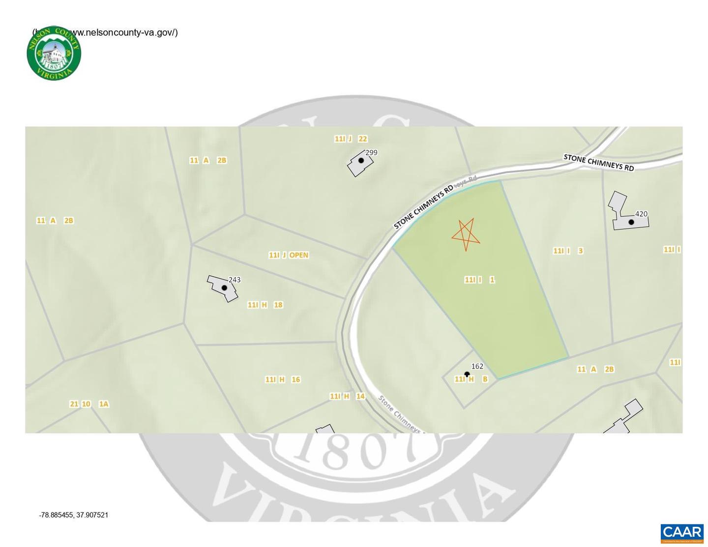 0 STONE CHIMNEYS RD #1, NELLYSFORD, Virginia 22958, ,Land,For sale,0 STONE CHIMNEYS RD #1,661050 MLS # 661050