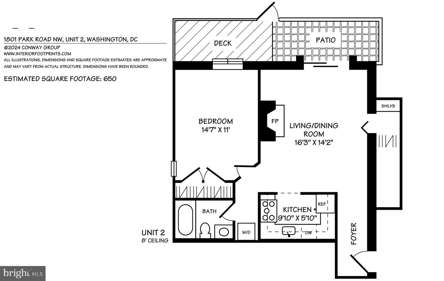 1801 PARK RD NW #2, WASHINGTON, District Of Columbia 20010, 1 Bedroom Bedrooms, ,1 BathroomBathrooms,Residential,For sale,1801 PARK RD NW #2,DCDC2172204 MLS # DCDC2172204