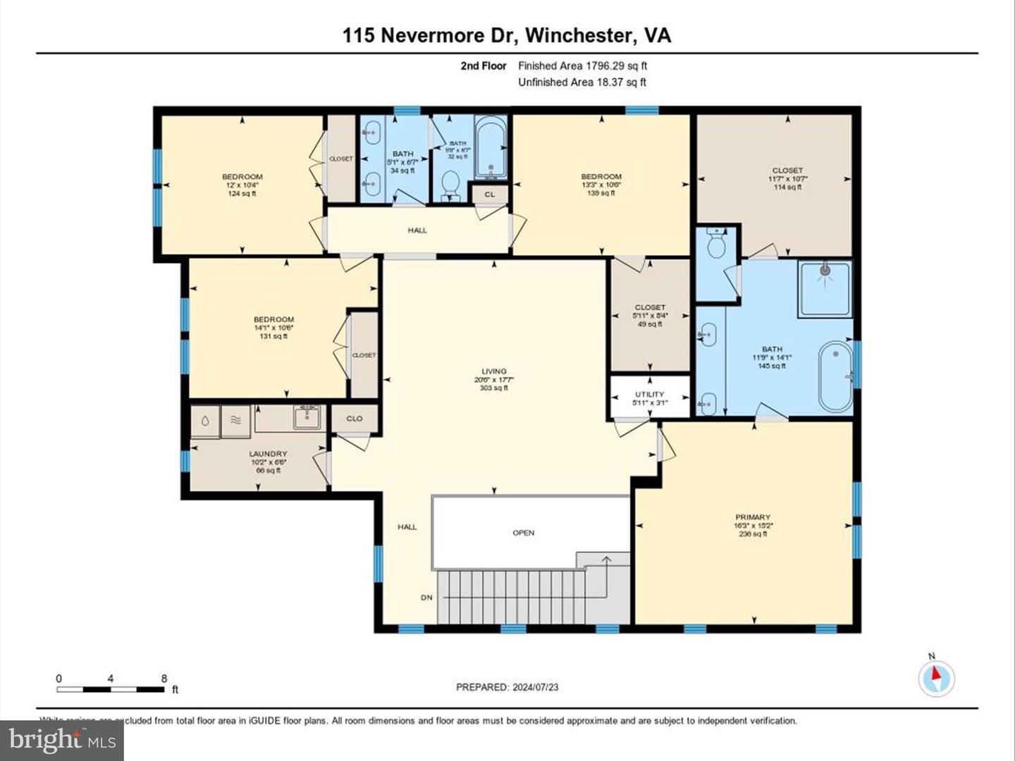 115 NEVERMORE DR, WINCHESTER, Virginia 22602, 5 Bedrooms Bedrooms, ,3 BathroomsBathrooms,Residential,For sale,115 NEVERMORE DR,VAFV2024352 MLS # VAFV2024352