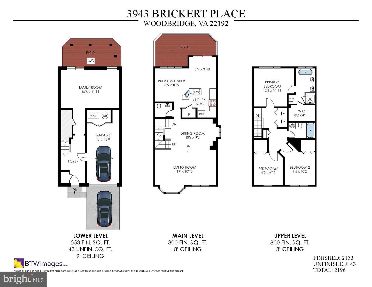 3943 BRICKERT PL, WOODBRIDGE, Virginia 22192, 3 Bedrooms Bedrooms, ,2 BathroomsBathrooms,Residential,For sale,3943 BRICKERT PL,VAPW2087758 MLS # VAPW2087758