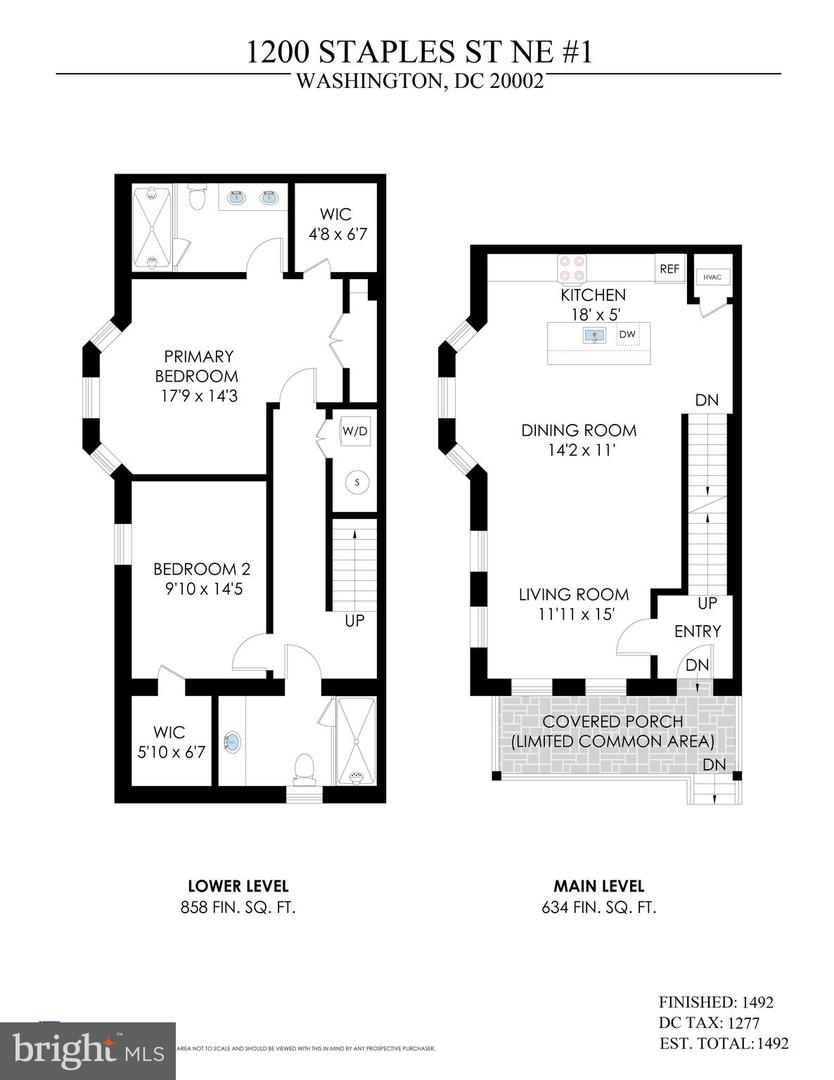 1200 STAPLES ST NE #1, WASHINGTON, District Of Columbia 20002, 2 Bedrooms Bedrooms, ,2 BathroomsBathrooms,Residential,For sale,1200 STAPLES ST NE #1,DCDC2169316 MLS # DCDC2169316