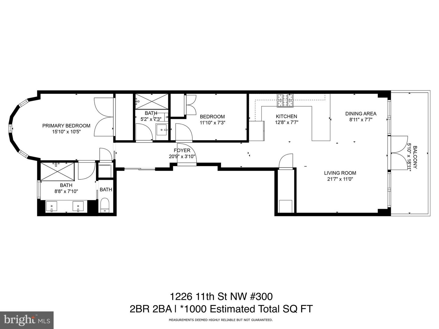 1226 11TH ST NW #300, WASHINGTON, District Of Columbia 20001, 2 Bedrooms Bedrooms, ,2 BathroomsBathrooms,Residential,For sale,1226 11TH ST NW #300,DCDC2170172 MLS # DCDC2170172