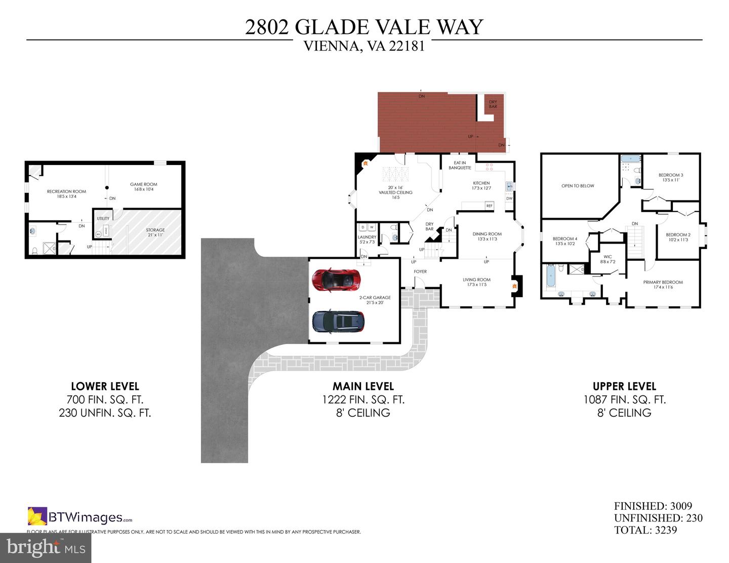 2802 GLADE VALE WAY, VIENNA, Virginia 22181, 4 Bedrooms Bedrooms, ,3 BathroomsBathrooms,Residential,For sale,2802 GLADE VALE WAY,VAFX2218862 MLS # VAFX2218862