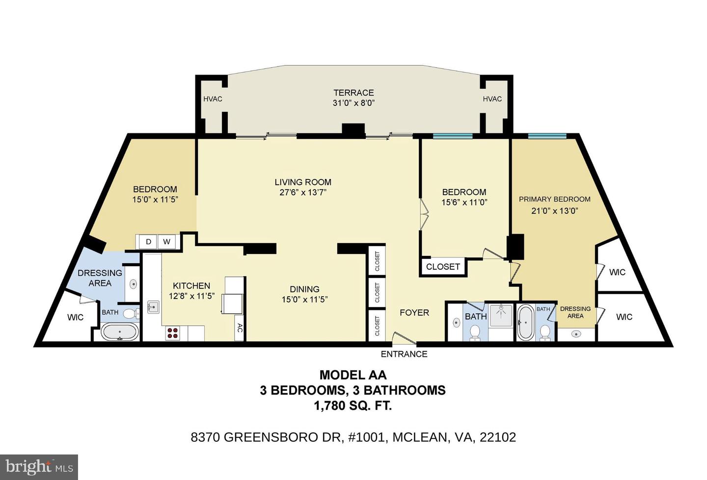 8370 GREENSBORO DR #1001, MCLEAN, Virginia 22102, 3 Bedrooms Bedrooms, ,3 BathroomsBathrooms,Residential,For sale,8370 GREENSBORO DR #1001,VAFX2222184 MLS # VAFX2222184