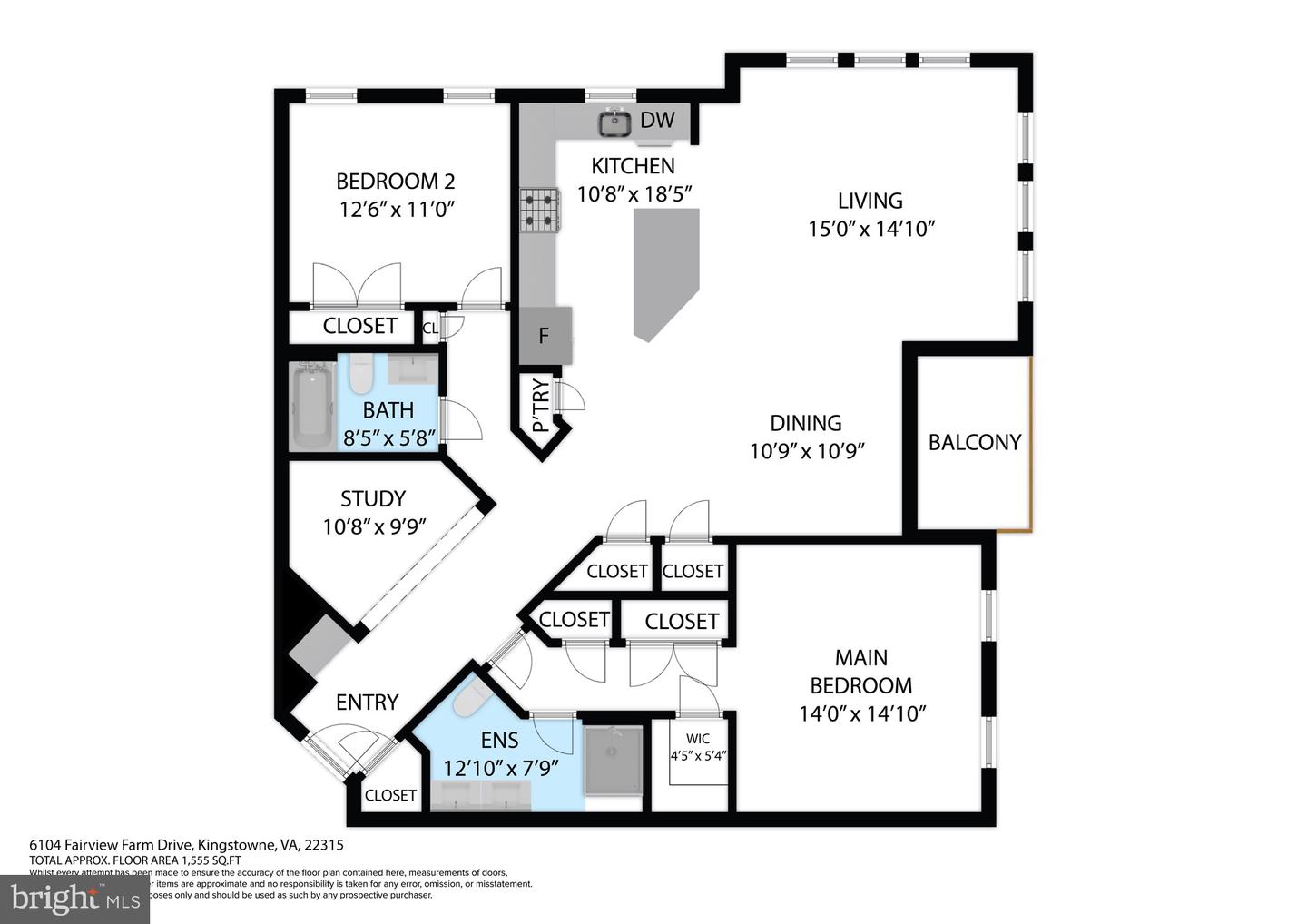 6104 FAIRVIEW FARM DR #309, ALEXANDRIA, Virginia 22315, 2 Bedrooms Bedrooms, ,2 BathroomsBathrooms,Residential,For sale,6104 FAIRVIEW FARM DR #309,VAFX2222824 MLS # VAFX2222824