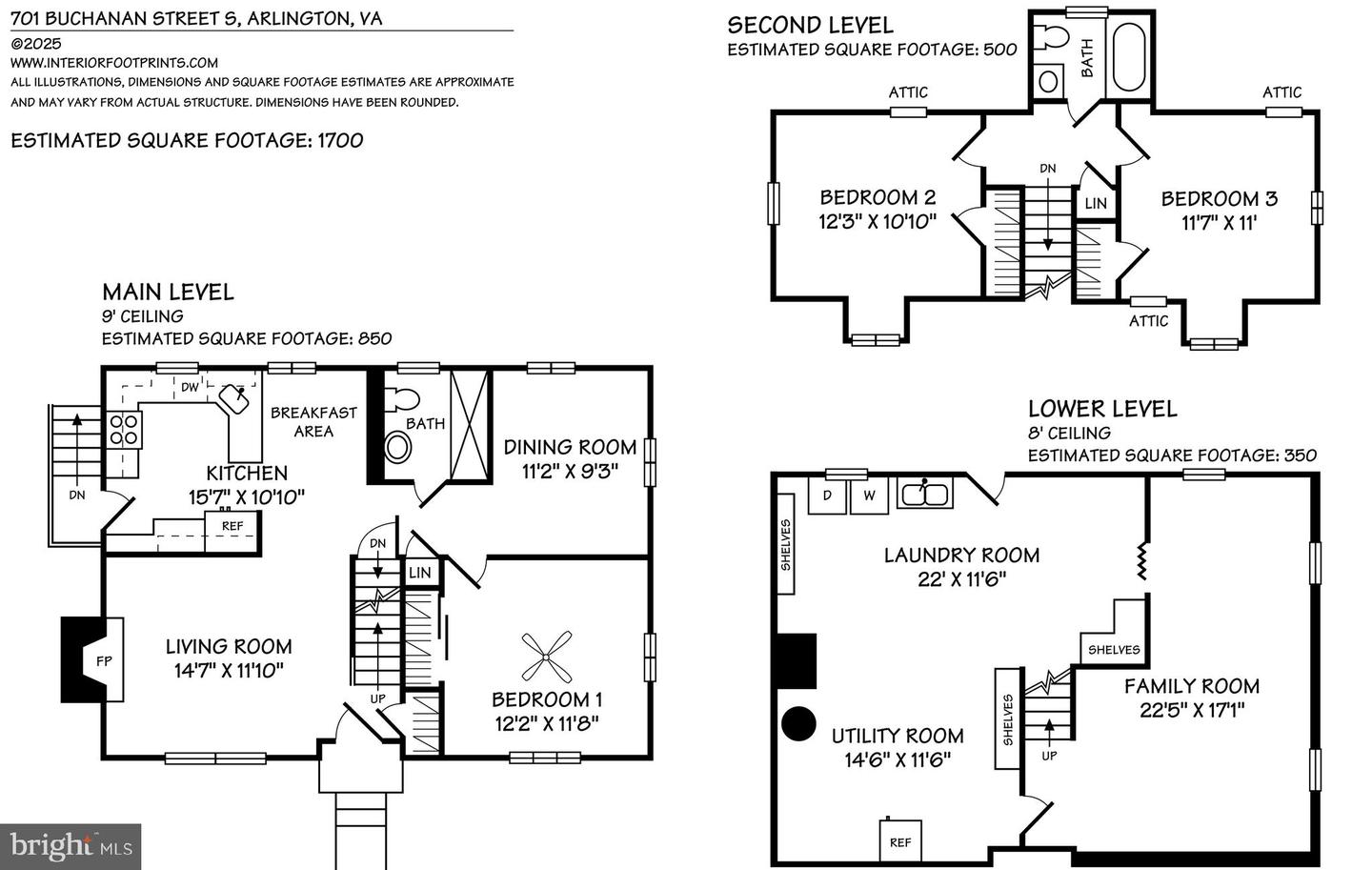 701 S BUCHANAN ST, ARLINGTON, Virginia 22204, 3 Bedrooms Bedrooms, ,2 BathroomsBathrooms,Residential,For sale,701 S BUCHANAN ST,VAAR2053700 MLS # VAAR2053700