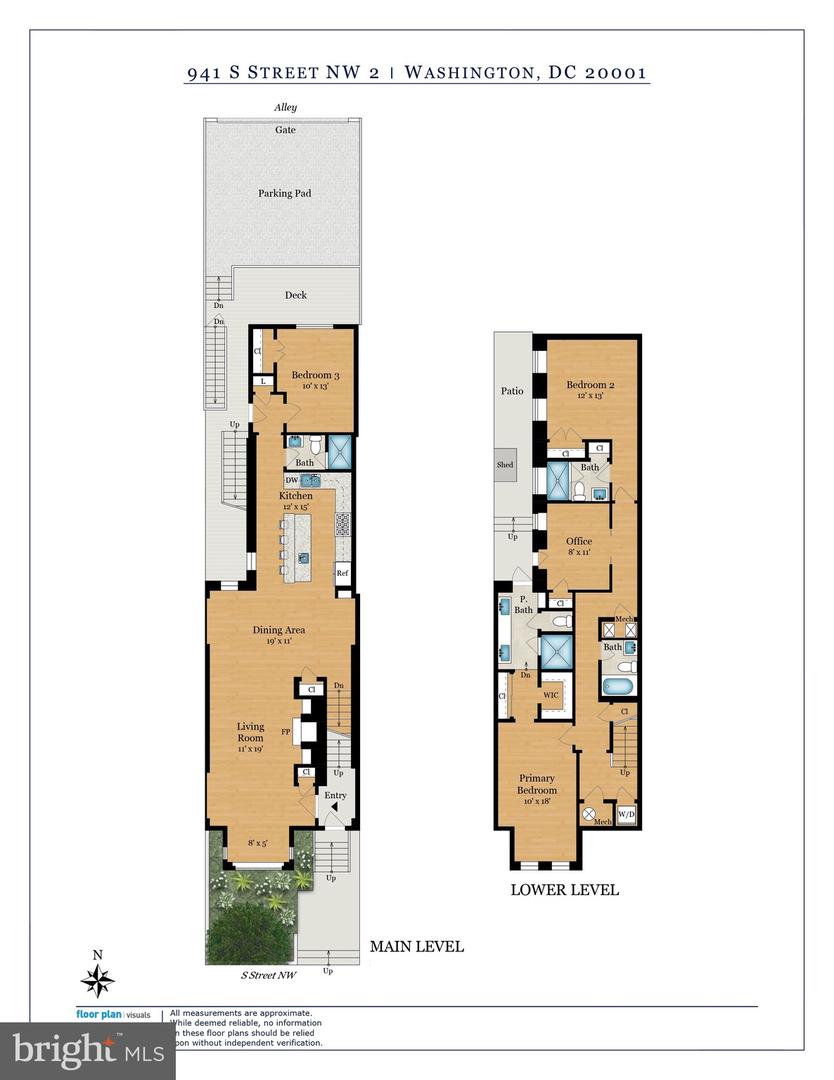 941 S ST NW #2, WASHINGTON, District Of Columbia 20001, 4 Bedrooms Bedrooms, ,4 BathroomsBathrooms,Residential,For sale,941 S ST NW #2,DCDC2188010 MLS # DCDC2188010