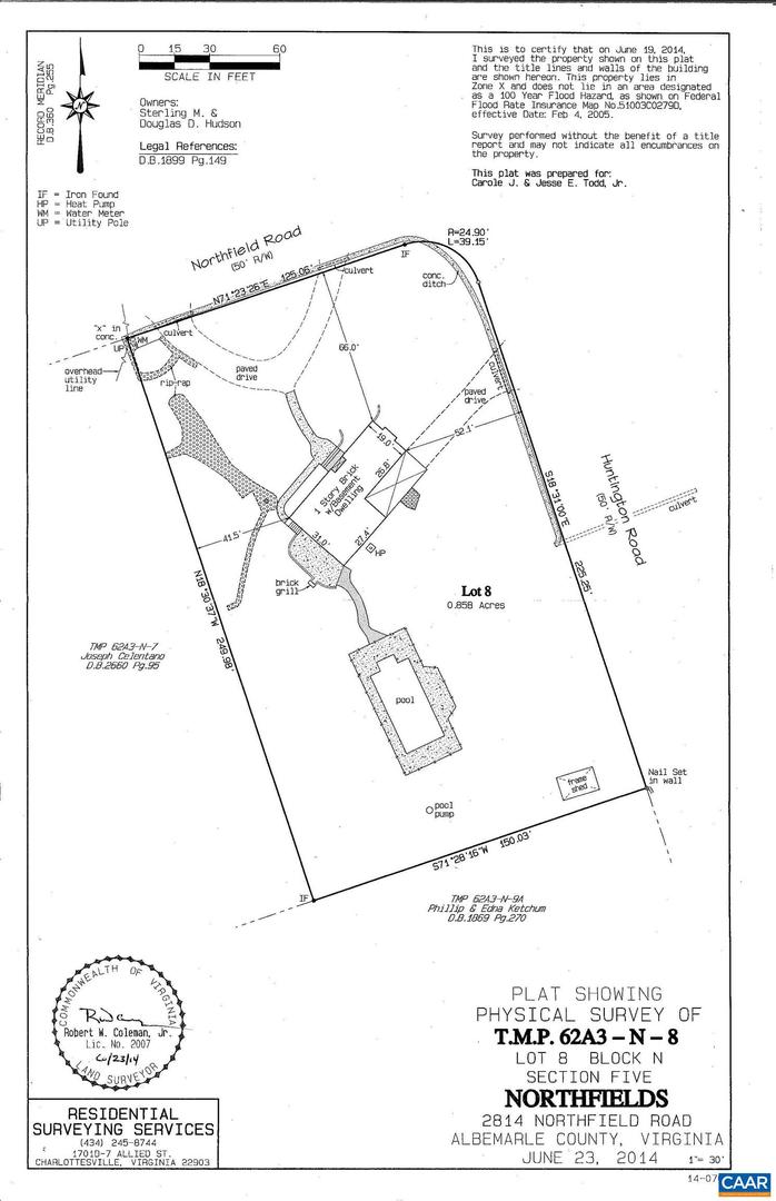 2814 NORTHFIELD RD, CHARLOTTESVILLE, Virginia 22901, 4 Bedrooms Bedrooms, ,2 BathroomsBathrooms,Residential,For sale,2814 NORTHFIELD RD,661390 MLS # 661390